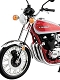 KAWAZAKI 750RS Z2 赤白 1/12 完成品バイク