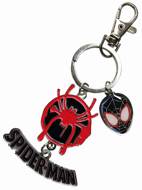 スパイダーマン スパイダーバース/ ロゴ 3連メタルキーホルダー IKE98