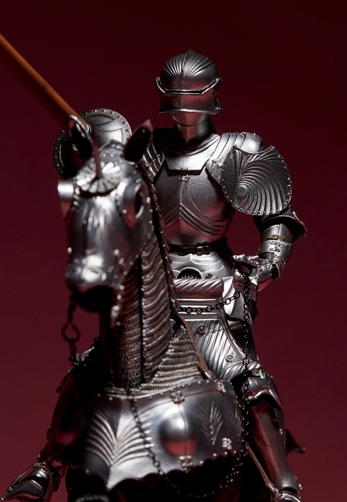 タケヤ式自在置物/ 15世紀 ゴチック式 エクストリアンアーマー 騎手用甲冑 シルバー ver