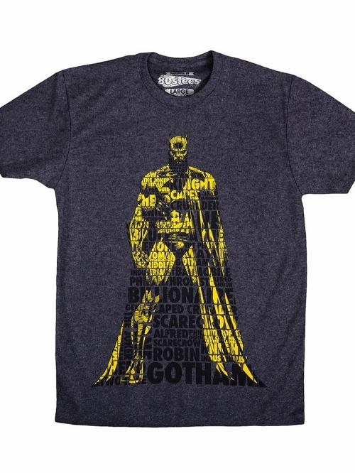 Typographic Batman Shirt US SIZE S
