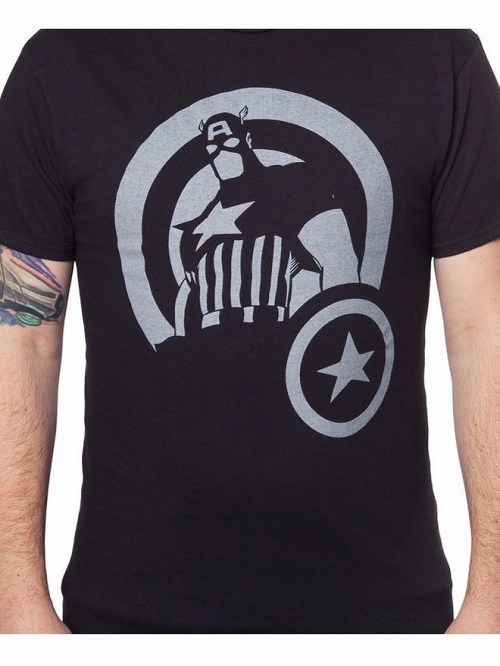 Captain America Silhouette T-Shirt US SIZE S