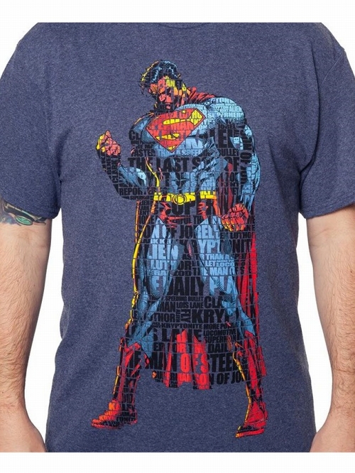 Typographic Superman Shirt US SIZE L