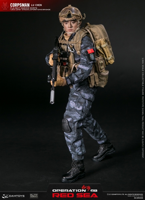 オペレーション レッド・シー/ 中国人民解放軍海軍 特種部隊 コープスマン LU CHEN 1/6 アクションフィギュア DMS009