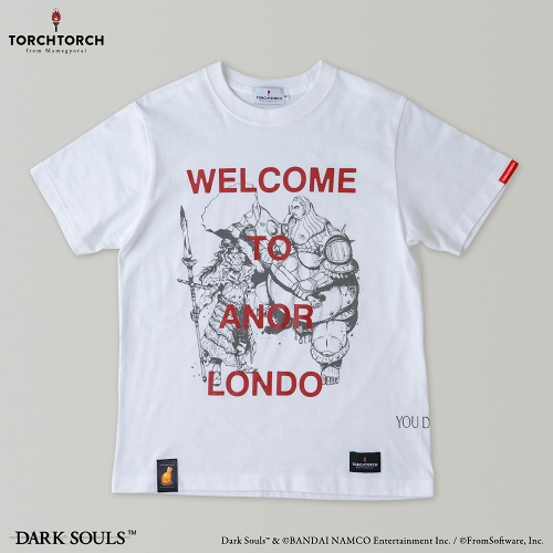 ダークソウル × TORCH TORCH/ オーンスタインとスモウのTシャツ ホワイト Sサイズ