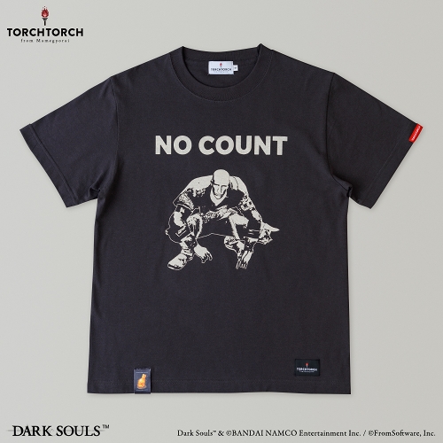 ダークソウル × TORCH TORCH/ 鉄板のパッチのTシャツ インクブラック Sサイズ
