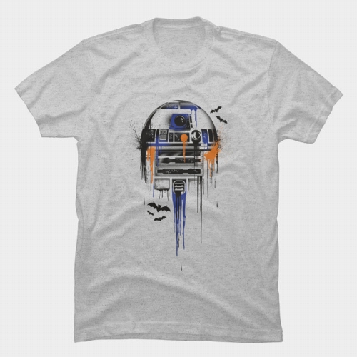 R2-D2 Halloween Splatter T-shirt US SIZE L