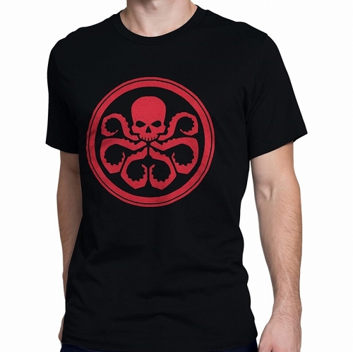 Hydra Symbol on Black T-Shirt US SIZE M