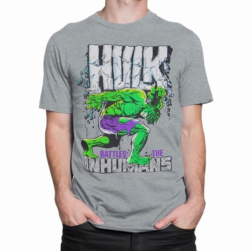 Hulk Battles The Inhumans Men's T-Shirt US SIZE M