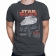 Star Wars Solo Falcon Schematics Men's T-Shirt US SIZE M
