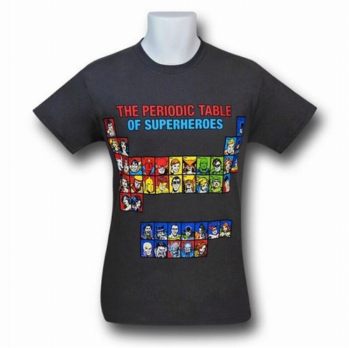 DC Universe Periodic Table T-Shirt US SIZE L
