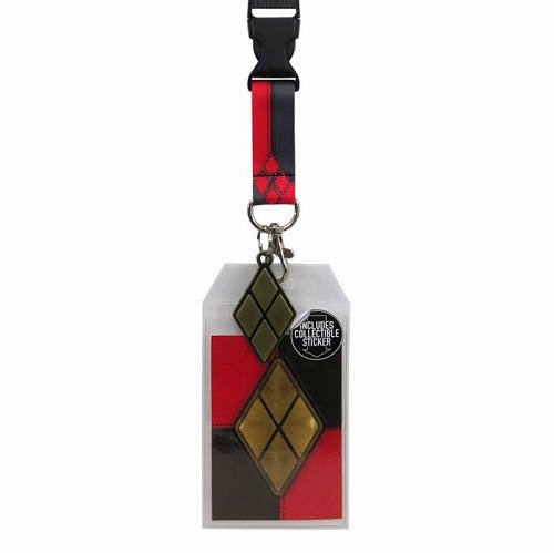 Harley Quinn Suit Up Lanyard with Metal Charm - イメージ画像