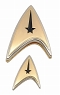 STAR TREK DISCOVERY ENTERPRISE COMMAND BADGE AND PIN SET / APR192956