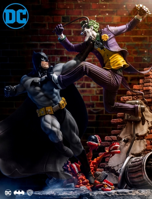 【銀行振込・クレジットカード支払いのみ】DCコミックス/ バットマン vs ジョーカー 1/6 バトルジオラマ スタチュー