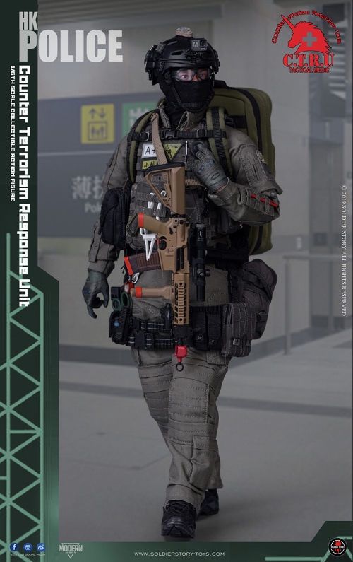 香港警察 反恐特勤隊 CTRU タクティカル メディック 1/6 アクションフィギュア SS116