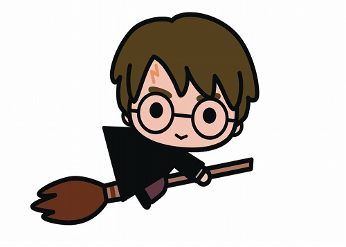 HARRY POTTER CHARM MAGNET HARRY W/BROOM / MAY193164