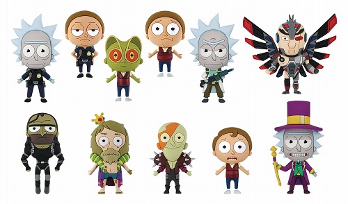 RICK AND MORTY SERIES 3 FIGURAL KEYRING 24PC BMB DS/ MAY193201
