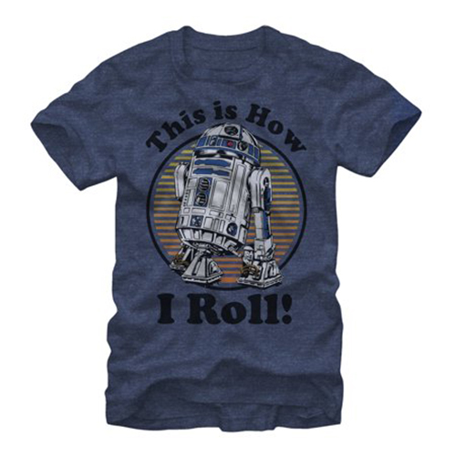 Star Wars R2-D2 How I Roll T-Shirt US SIZE S