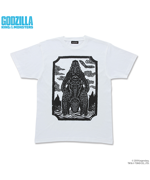 GODZILLA King of the Monsters/ ゴジラ アート Tシャツ Lサイズ