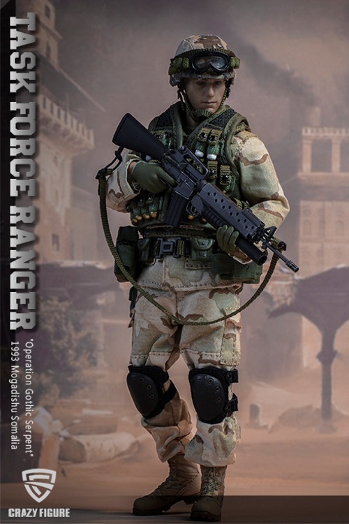 アメリカ陸軍 第75レンジャー連隊 グレナディア タスクフォースレンジャー 1993 ソマリア 1/12 アクションフィギュア LW003