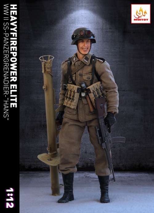 【発売中止】WW.II SS パンツァーグレネーダー ヘヴィファイヤーパワーエリート ハンス 1/12 アクションフィギュア MW001 - イメージ画像