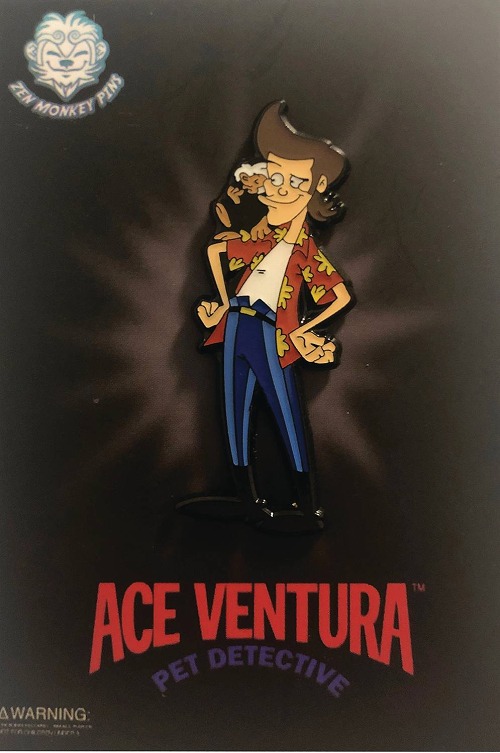 ACE VENTURA CARTOON ACE WITH SPIKE PIN / JUN193029