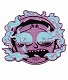 RICK AND MORTY PURPLE BURNT OUT MORTY PATCH / JUN193053