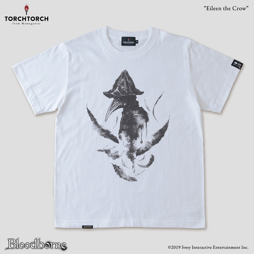 Bloodborne × TORCH TORCH/ Tシャツコレクション: 狩人狩りアイリーン （ホワイト Sサイズ）