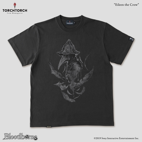 Bloodborne × TORCH TORCH/ Tシャツコレクション: 狩人狩りアイリーン （インクブラック XXLサイズ）