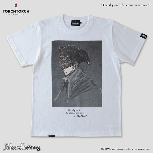 Bloodborne × TORCH TORCH/ Tシャツコレクション: 宇宙は空にある （ホワイト Sサイズ）