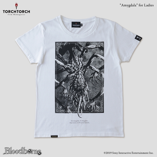 Bloodborne × TORCH TORCH/ Tシャツコレクション: アメンドーズ （ホワイト レディース Lサイズ）
