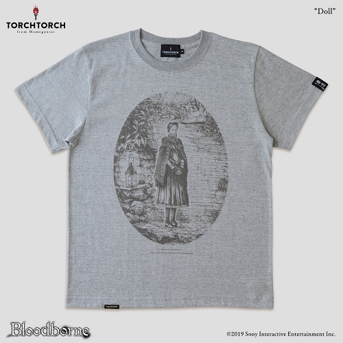 Bloodborne × TORCH TORCH/ Tシャツコレクション: 人形 （ヘザーグレー Sサイズ）