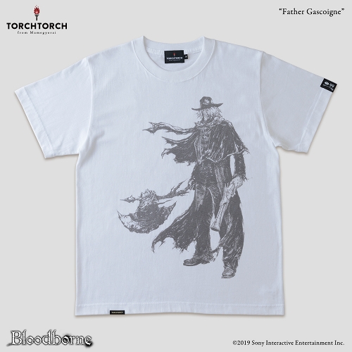 Bloodborne × TORCH TORCH/ Tシャツコレクション: 神父ガスコイン （ホワイト Sサイズ）