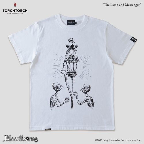 Bloodborne × TORCH TORCH/ Tシャツコレクション: 灯りと使者 （ホワイト XLサイズ）