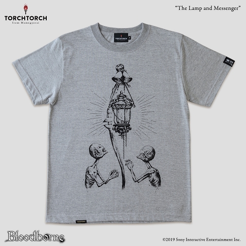 Bloodborne × TORCH TORCH/ Tシャツコレクション: 灯りと使者 （ヘザーグレー Lサイズ）