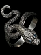ダークソウル × TORCH TORCH/ リングコレクション: 貪欲な銀の蛇の指輪 メンズモデル/23号