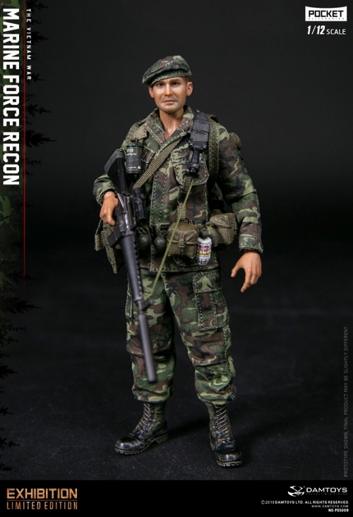 ポケットエリートシリーズ/ アメリカ海軍 フォース リーコン in ベトナム 1/12 アクションフィギュア PES009