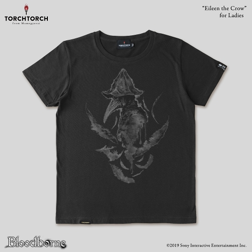 【9月入荷分】Bloodborne × TORCH TORCH/ Tシャツコレクション: 狩人狩りアイリーン （インクブラック レディース Mサイズ）