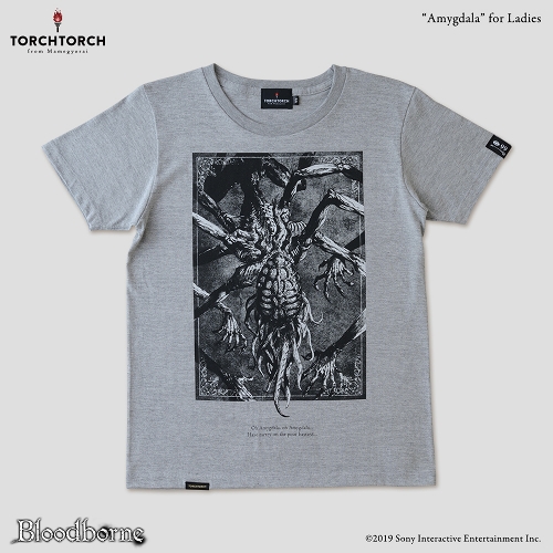 【9月入荷分】Bloodborne × TORCH TORCH/ Tシャツコレクション: アメンドーズ （ヘザーグレー レディース Mサイズ）