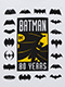 BATMAN 80th ANNIVERSARY/ バットマン マーク柄 Tシャツ ホワイト サイズL
