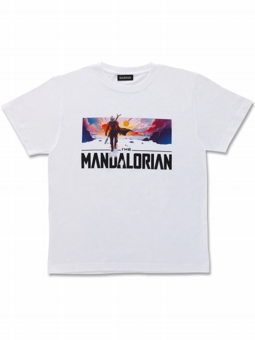 スターウォーズ ザ・マンダロリアン/ イラスト Tシャツ ホワイト Sサイズ 2517593