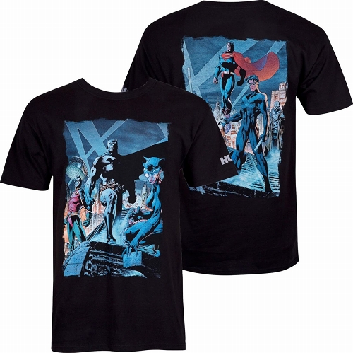 Batman Hush Comic Rooftop Meeting Image T-Shirt size M - イメージ画像