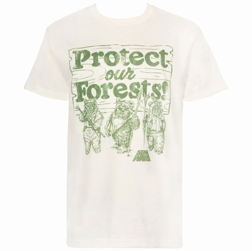 Star Wars Ewok Protect Our Forests Cream T-Shirt size S