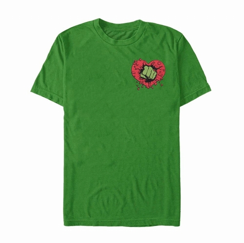 Valentine's Day Hulk Heart Smash T-Shirt size L