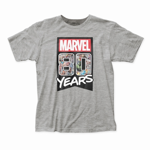 80 Years of Marvel Grey T-Shirt size XL
