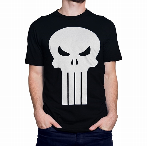 Punisher White Skull T-Shirt size XL