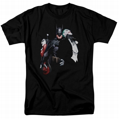 BATMAN CHOKING THE JOKER BLACK T-Shirt size M