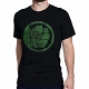 Hulk Fist Bump on Black T-Shirt size XL