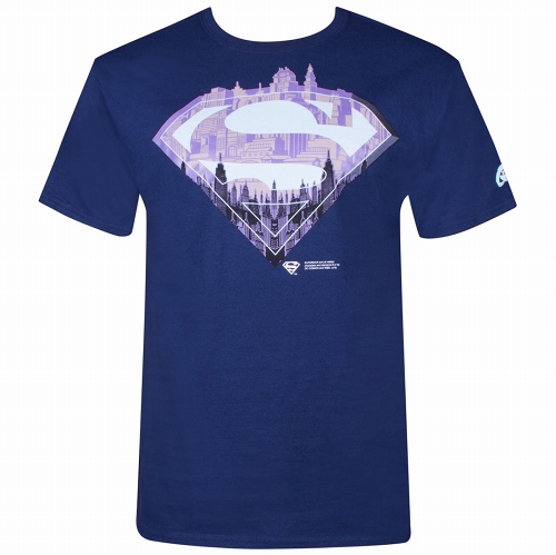Superman City Symbol Navy T-Shirt size S