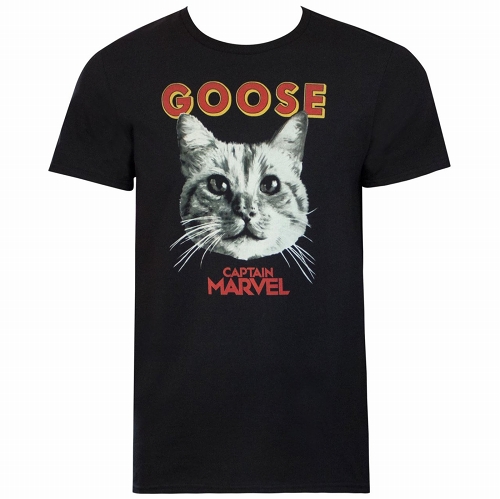 Captain Marvel Movie Goose T-Shirt size L