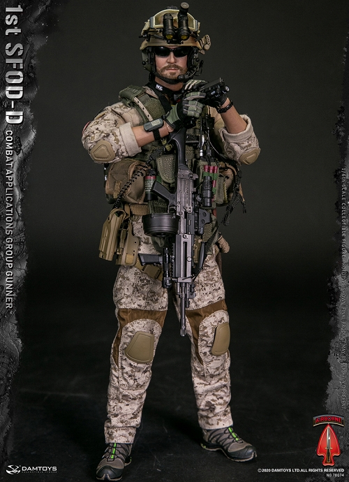 1st SFOD-D 第1特殊部隊デルタ作戦分遣隊 コンバットアプリケーショングループ ガンナー 1/6 アクションフィギュア 78074 - イメージ画像